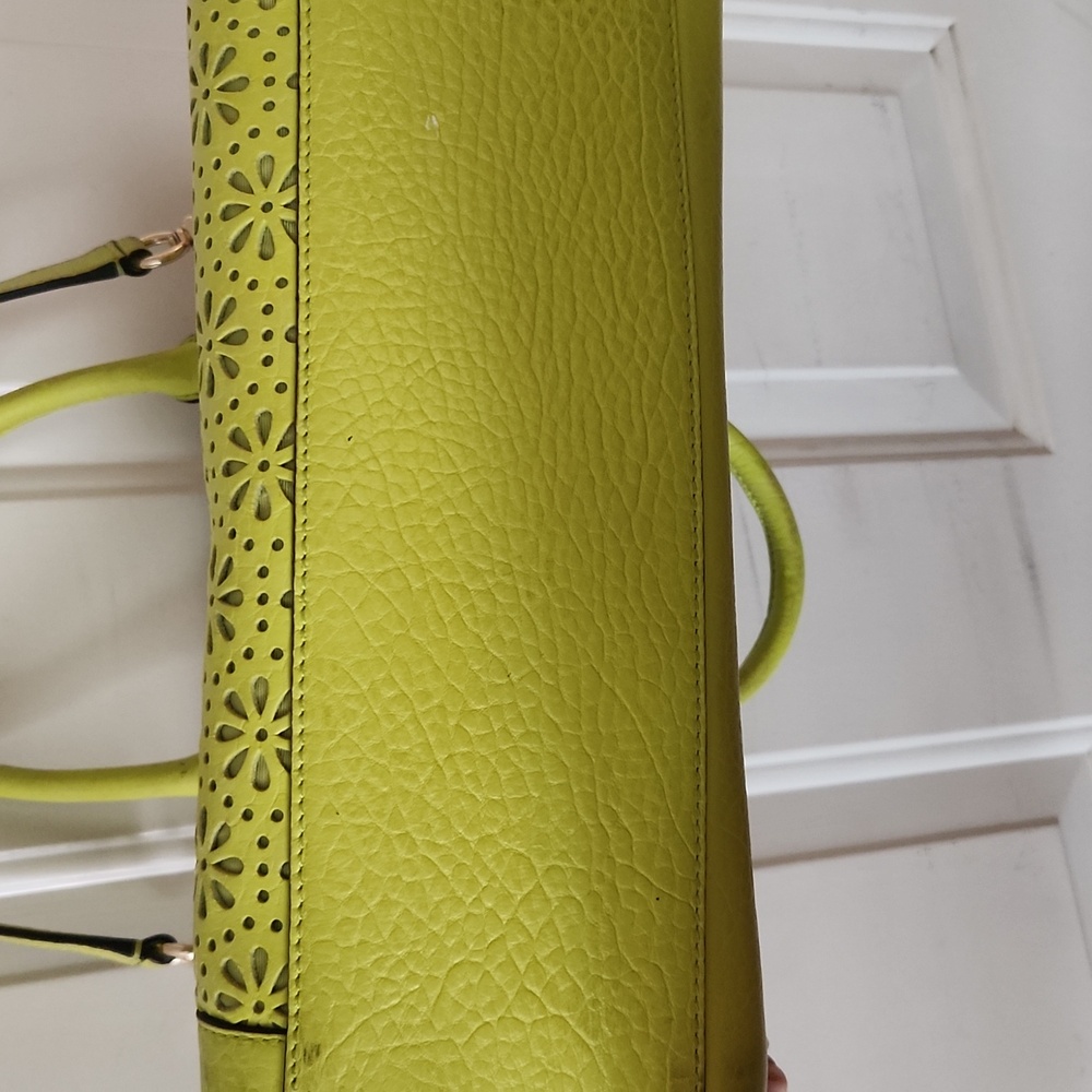 FIRM LAST DISCOUNT!! Kate Spade Neon Leather satchel with removable strap - Picture 5 of 13